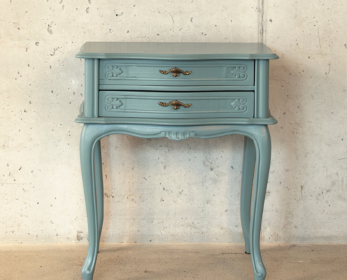 Neobarock Nachttisch in Blau